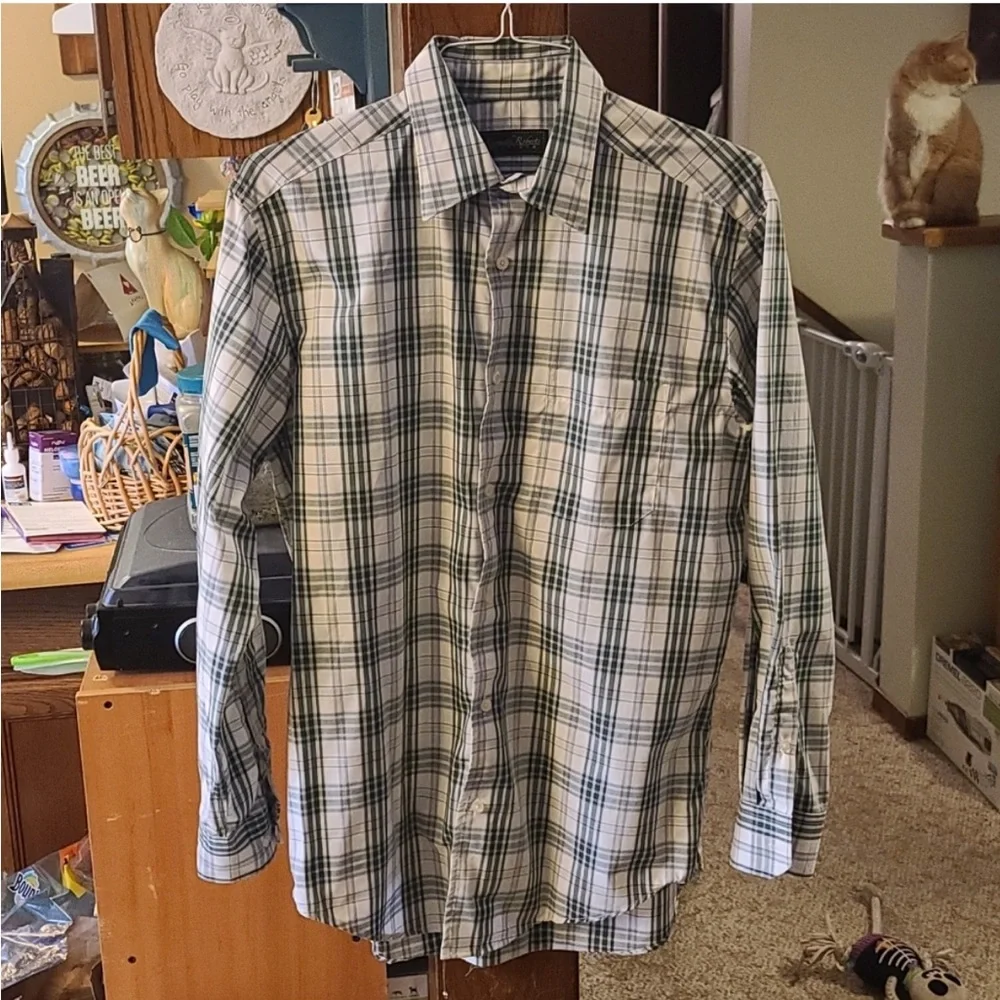 Kenneth Roberts Platinum Button Down 100% Cotton